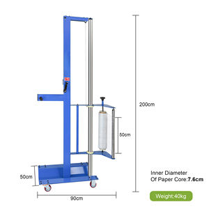 Máquina Envolvedora de Film Estirable Semiautomática, Nuevo Diseño, Fácil de Operar, Envolvedora de Palés Vertical Móvil, Dispensador Manual de LLDPE - Product Image 4