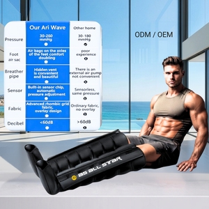 Athlete Leg Fatigue Relief 8 Chamber Foot And Leg Massager Air Compression Foldable Battery AS All <b>Star</b> CE OEM ODM - Product Image 4