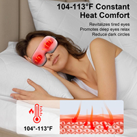 Masajeador de ojos Phenitech con calor y música Bluetooth, masajeador facial de ojos para aliviar la migraña, máscara para el cuidado de los ojos
