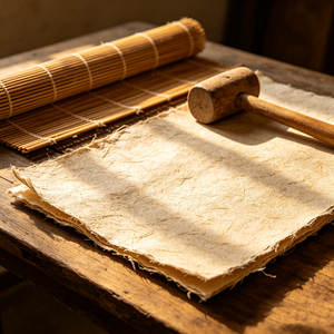 Rough Deckle Edge Unbleached Paper Ideal For Vintage Decor Gift Wrapping And Handmade Packaging - Product Image 5
