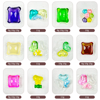 Capsules de lessive concentrées 4 en 1 à marque privée, 15 g, nettoyage en profondeur, longue durée