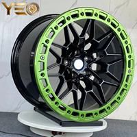 Jantes forgées monoblock Beadlock concaves profondes vertes, rouges et noires 17X10 18X9 19X9.5/10 pour BMW 5X112 5X120