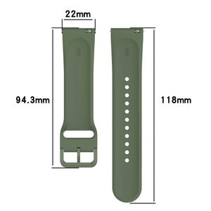 Pulseras de silicona para <span class=keywords><strong>Redmi</strong></span> Watch5 <span class=keywords><strong>Lite</strong></span> Correa de silicona de 22mm Correa de goma para Xiaomi S4 Correa - Product Image 4