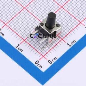 ZX-QC66-9.0ZJ Tactile Switch Through hole Component (THT),6x6mm Switch Single Pole Single Throw Round Button 2.6N Through Hole - Product Image 1