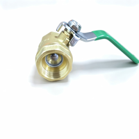 Robinet à bille en laiton DN20 haute performance avec filetage femelle pour chauffage domestique de l'eau