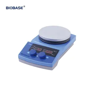 Agitador magnético de placa calefactora BIOBASE China, máquina agitadora de placa calefactora de 5L, agitador magnético de placa calefactora para laboratorio, clínica, hospital