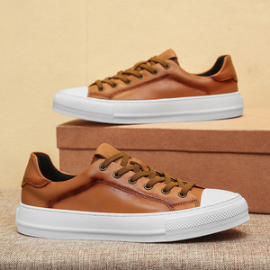 Sneakers Basse in Pelle Minimaliste Classiche Casual Impermeabili con Lacci in Pelle Bovina di Prima Qualità Scarpe da Skate Personalizzate da <span class=keywords><strong>Uomo</strong></span> - Product Image 3