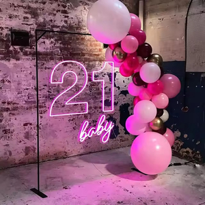 Enseigne néon LED personnalisée imprimée en 3D UV, en acier inoxydable, étanche IP65, multicolore, lettres lumineuses pour publicité extérieure - Product Image 1