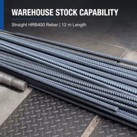 Vente directe usine – Barres d'armature en acier déformé laminé à chaud HRB400 de 8 mm et 10 mm, conformes à la norme ASTM, pour la construction (coupées et pliées)