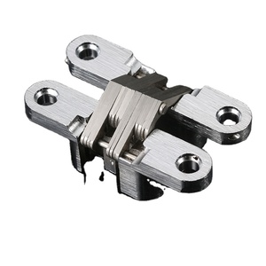 บานพับที่มองไม่เห็นทำจากโครเมี่ยมผ้าซาตินสำหรับประตูไม้การปิดแบบนิ่มสำหรับห้องน้ำนวัตกรรมใหม่ - Product Image 1