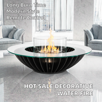 Table de foyer ronde personnalisée OEM ODM |   Cheminée sans fumée moderne pour villa, complexe hôtelier, cour
