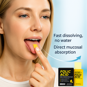 Bandes de dissolution orale d'acide folique de qualité supérieure, 30 bandes, absorption rapide, soutien à la santé bucco-dentaire - Product Image 4