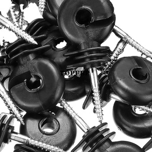 แหวนฉนวนพลาสติกแบบสกรูในรั้วไฟฟ้าทำจากไม้ - Product Image 4