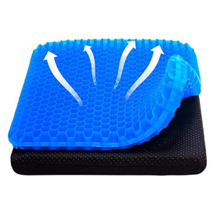 Cooling Gel Seat Cushion, Breathable & Non-Slip Cover, Pressure Relief <b>Chair</b> <b>Pad</b> for Office, Home & Car Seat Use - Product Image 1
