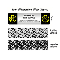 Étiquette de sécurité anti-effraction personnalisée, autocollant de garantie, sceau anti-contrefaçon pour emballages électroniques, boîtes, palettes