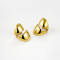 Manchettes d'oreille en acier inoxydable plaqué or, étanches, anti-ternissement, hypoallergéniques, sans perçage, à clipser, vente en gros de bijoux