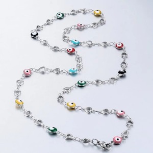 Collar de acero inoxidable con ojo de la suerte para hombre y mujer, nuevo, a buen precio - Product Image 5
