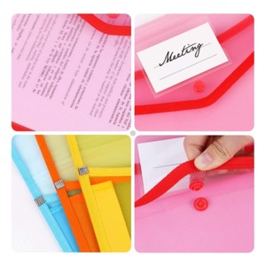 Giá tốt nhất A4 Snap đóng cửa túi không thấm nước trong suốt thư mục tập tin nhựa không thấm nước thư mục phong bì mở rộng thư mục tập tin - Product Image 2