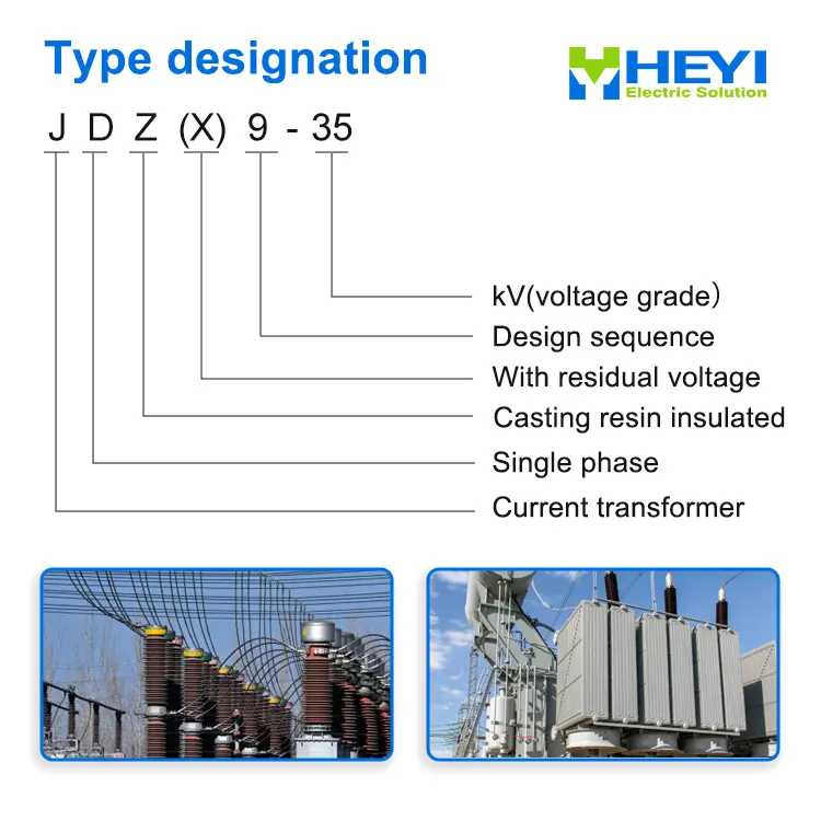 HEYI ASCT JDZX9-35 qualität direkt vertrieb indoor hochspannung strom transformator fabrik