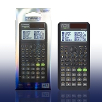 Calculatrice scientifique CTIFREE FC-991 ES Plus avec fonction calendrier, affichage 12 chiffres, alimentation par pile bouton, en plastique ABS, certifiée CE