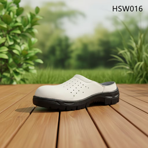 ZYF, Chaussures de sécurité noires à talon ouvert pour le secteur de la santé et des services alimentaires, faciles à enfiler et à retirer, réduisent la transpiration et les odeurs, sabots de travail HSW024 - Product Image 5