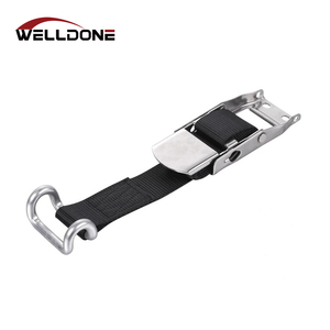 Sangle <span class=keywords><strong>d</strong></span>'<span class=keywords><strong>arrimage</strong></span> à boucle centrale réglable en acier inoxydable de 2 "avec <span class=keywords><strong>crochet</strong></span> - Product Image 5