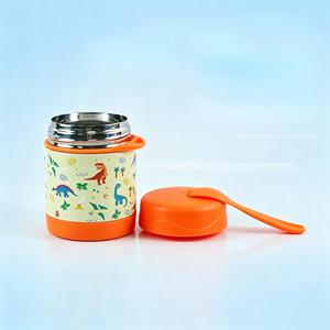 Boîte à lunch double couche pour enfants avec cuillère et petite marmite à soupe, thermos portable scellé sous vide pour cuisson lente - Product Image 2