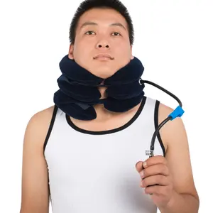 Medical air inflation soft comfortable neck supporting inflatable neck brace bondage cervical collar