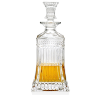750ml 23oz fantaisie verre vodka alcool spiritueux liqueur whisky bouteille de vin avec couvercle