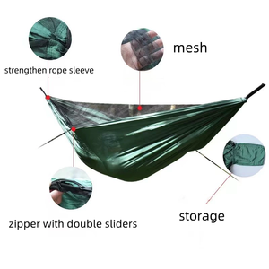 <span class=keywords><strong>Hamac</strong></span> <span class=keywords><strong>de</strong></span> camping camouflage Ripstop solide avec moustiquaire pour la survie en bivouac en plein air - Product Image 3