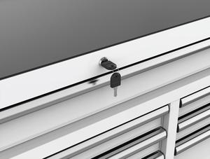 LIBENLI All'Ingrosso Cassettiera Superiore Portautensili e Armadietto Mobile con 16 Cassetti 52" X 18" Bianco - Product Image 5