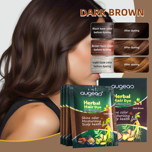 แชมพูย้อมผมสีดำถาวรผมขาวเทาพร้อมผ้าคลุมสมุนไพรออร์แกนิค - Product Image 4