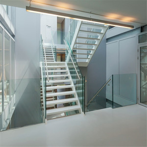 <span class=keywords><strong>Escaleras</strong></span> portátiles de madera y vidrio, escalones flotantes, escalones voladizos - Product Image 4