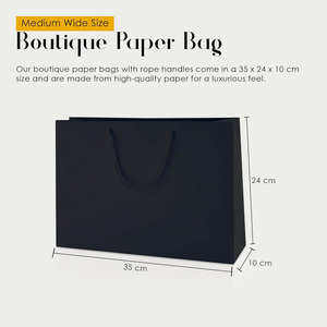 Bolsa de Regalo de Lujo para Joyería, Ropa y Compras, de Papel Ecológico con Impresión Personalizada al por Mayor, con Asa - Product Image 4