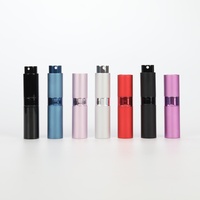 Atomiseur de voyage rechargeable, mini flacon d'atomiseur de parfum magnétique, impression sur écran, bouchon en caoutchouc, capacités de 2 ml/3 ml/5 ml/10 ml