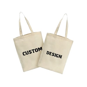 Wholesale Custom Printed Logo Cotton <b>Canvas</b> Bag Screen Printing Customizable Double Handle Promotional Tote Bag - Product Image 1