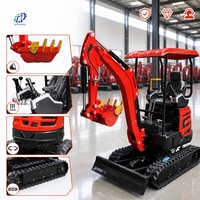 Livraison Gratuite Mini-Excavatrice de 1,8 Tonne, 2 Tonnes, 3,5 Tonnes avec Moteur Kubota EPA EURO 5, Excavatrice sur Chenilles pour Ferme