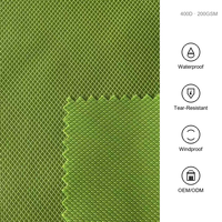 Tissu Jacquard 100% Nylon 400D*400D 200GSM Coupe-Vent et Résistant aux Déchirures pour Bagages d'Extérieur, Auvents, Sacs à Dos avec Revêtement PU/PVC/TPU/TPE