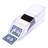 1 à 6 paires de chaussures de croupier de poker transparentes, pour machine à poker principale, vente en gros directe d'usine, Texas Hold'em, Baccarat