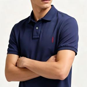 <span class=keywords><strong>Polo</strong></span> pour hommes d'affaires OEM personnalisé de haute qualité, respirant, à manches courtes, conçu sur mesure - Product Image 2