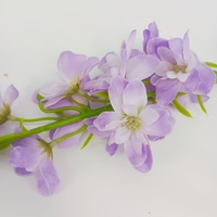 Bunga Delphinium Buatan Tangan Grosir Pabrik, Bunga Sutra Batang Panjang untuk Dekorasi Aula Pernikahan & Vas Rumah