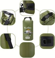 Mochila Impermeable de Alta Resistencia, Bolsa Seca Enrollable para Viajes, Kayak, Rafting, Navegación, Senderismo, Camping, Deportes Acuáticos