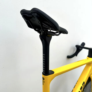 Vélo <span class=keywords><strong>de</strong></span> route DFQ en carbone intégral super léger <span class=keywords><strong>de</strong></span> 61 cm, grandes tailles, 24 vitesses, roues en carbone, guidon intégré, frein à disque, 386bb Racing - Product Image 4