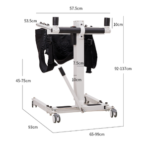 Vente en gros Chaise élévatrice à transfert de patient à manivelle manuelle avec commode pour personnes âgées handicapées Autres meubles d'hôpitaux - Product Image 6