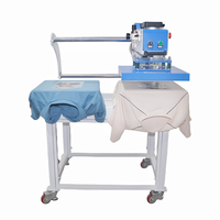 Presse à transfert thermique pneumatique à double station coulissante vers le haut 50*60cm 60*60cm pour l'impression de t-shirts et de vêtements