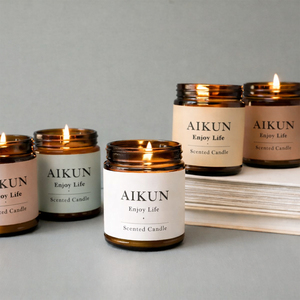 AIKUN Bougies parfumées artisanales à combustion propre, fournisseur OEM en gros, pour le yoga, la méditation, le spa et la relaxation - Product Image 2