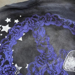 Custom Logo Mens Cotton <b>Acid</b> Washed Tshirt Sized Oversized Vintage <b>Drop</b> Shoulder Heavy Weight Long Sleeve T Shirt Manufacturer - Product Image 5