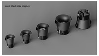 Spot LED encastré compact pour plafond, 36° grand angle, triple CCT, Ra95, aluminium, bicolore, moderne, minimaliste, hôtel