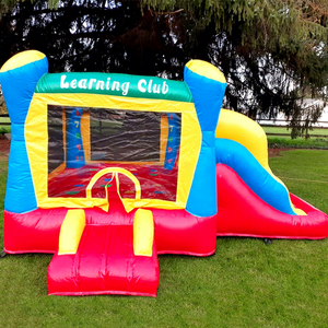Toddler indoor bounce <b>house</b> combo chateau gonflable <b>inflatable</b> learning club bouncy castle with slide - Product Image 1