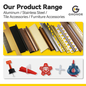 Trang trí tường Laminate sàn Vàng Gạch <span class=keywords><strong>TRIM</strong></span> Rose Gold nhôm hồ sơ - Product Image 4